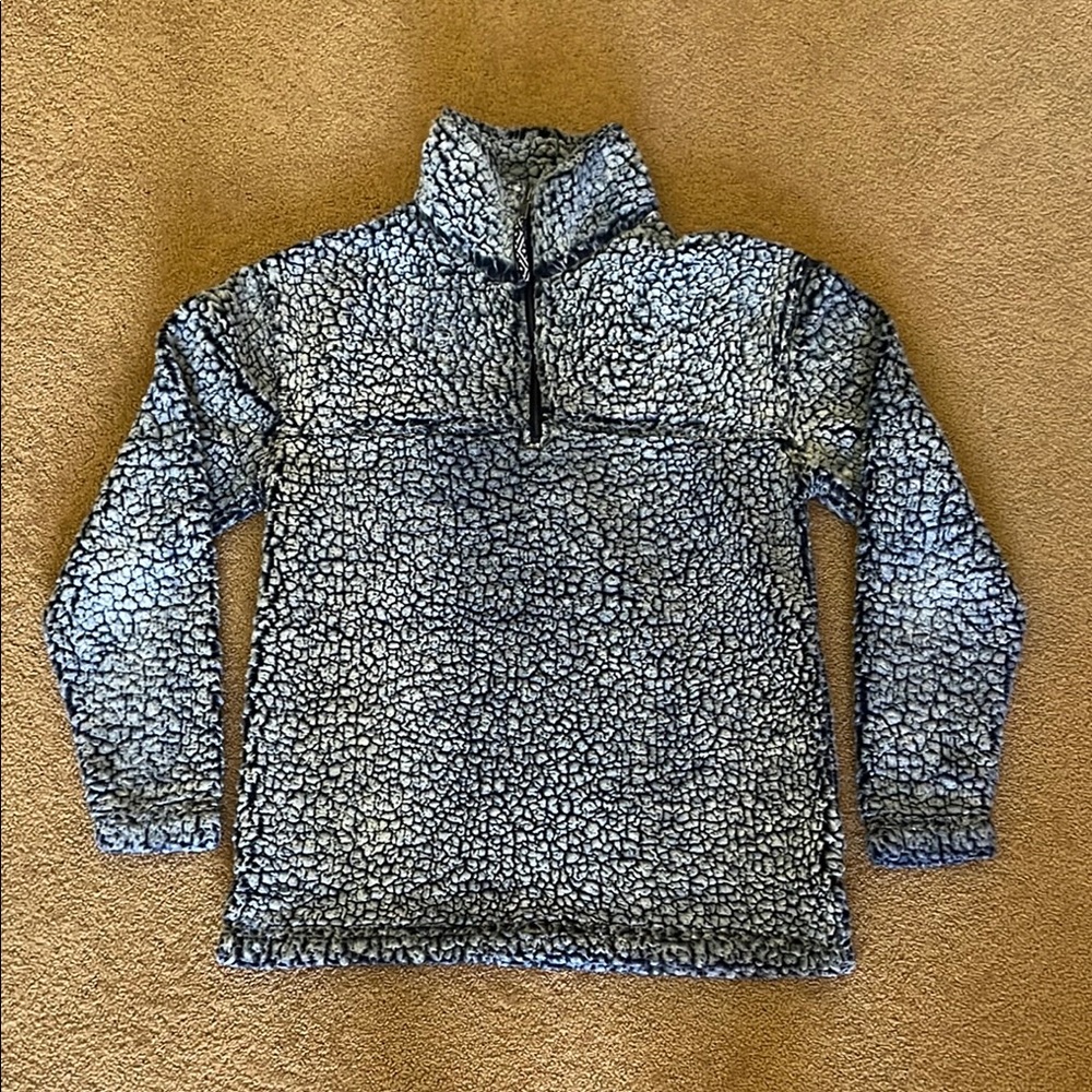 Boxercraft Blue and White Patterned Pullover